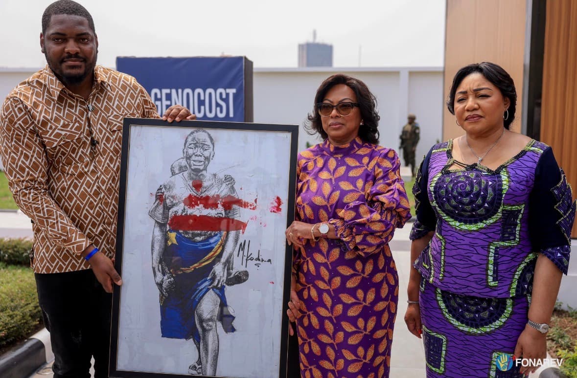 RDC–Angola : Ana Dias Lourenço rend hommage aux victimes au Mémorial du GENOCOST