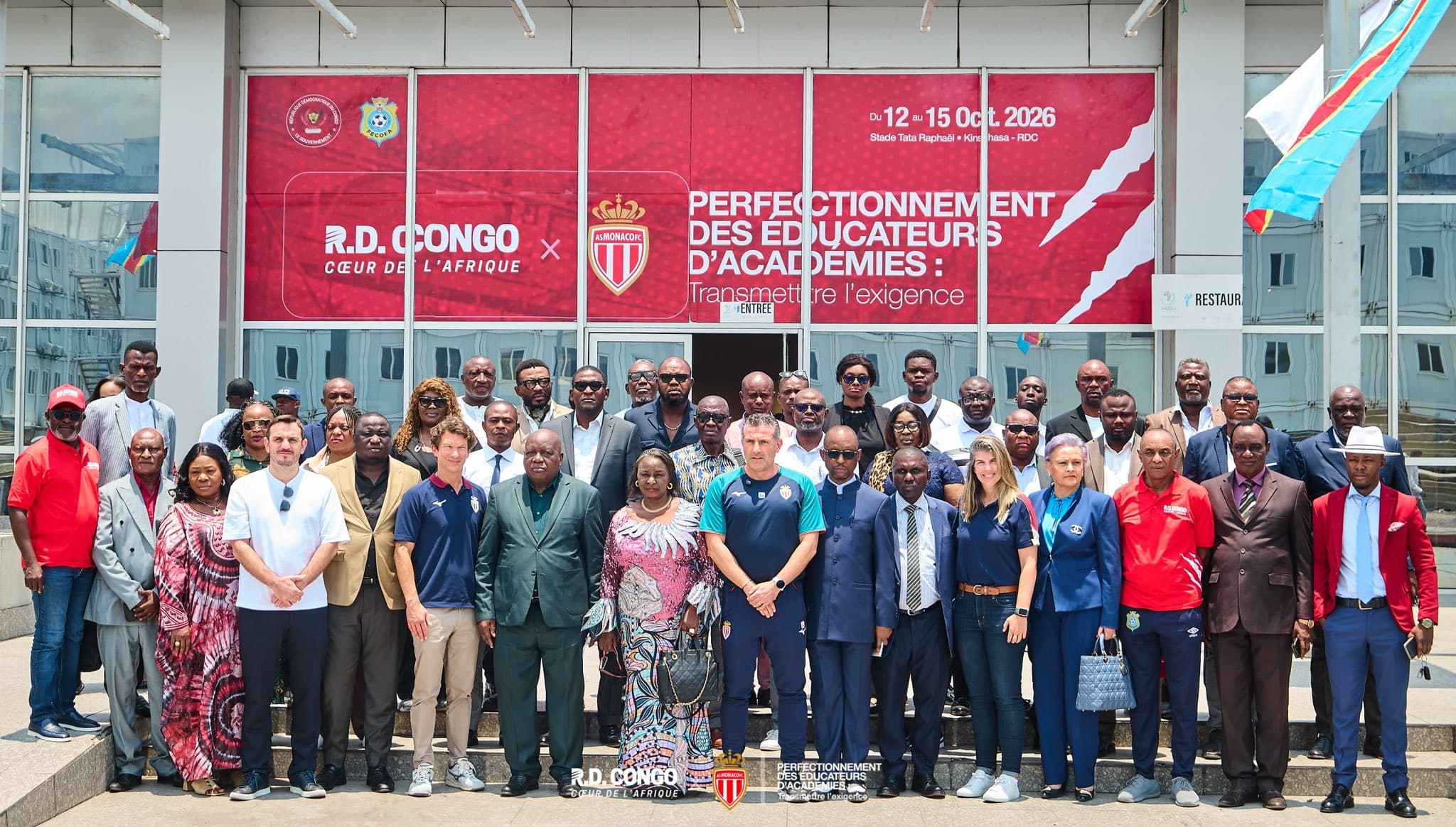 Kinshasa : l’AS Monaco met son expertise au service de la formation des jeunes footballeurs congolais